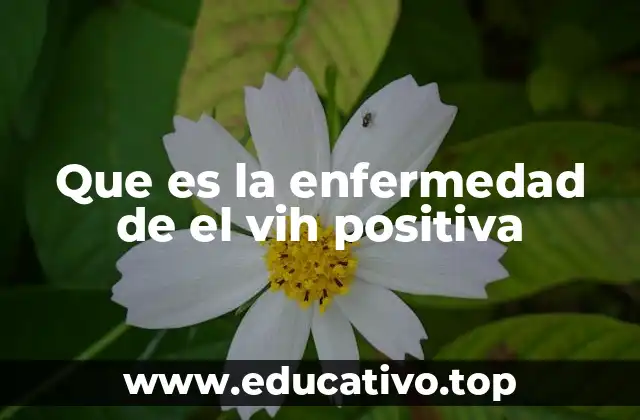 Que es la enfermedad de el vih positiva