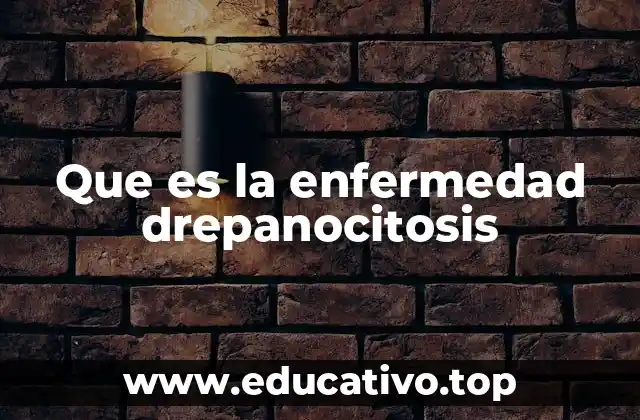 Que es la enfermedad drepanocitosis