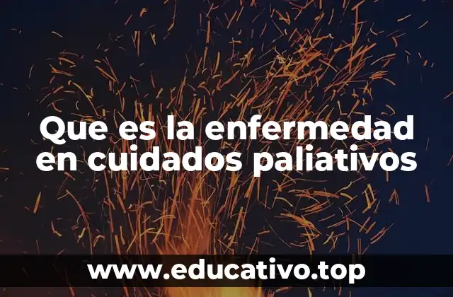 Que es la enfermedad en cuidados paliativos