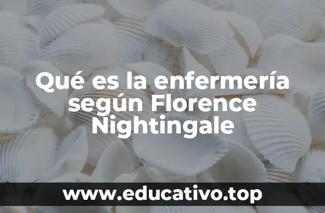 Qué es la enfermería según Florence Nightingale