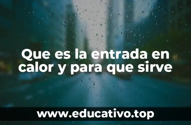 Que es la entrada en calor y para que sirve