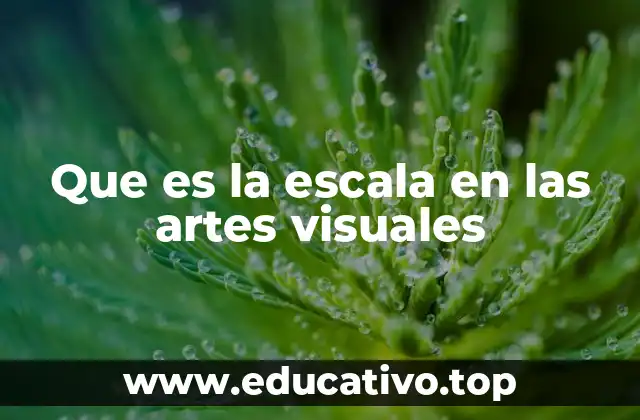 Que es la escala en las artes visuales