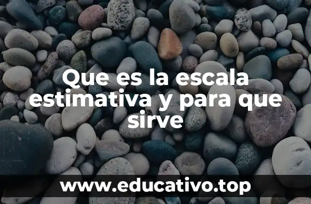 Que es la escala estimativa y para que sirve