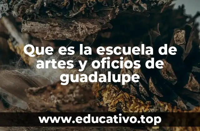 Que es la escuela de artes y oficios de guadalupe