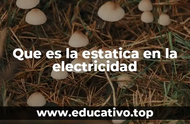Que es la estatica en la electricidad