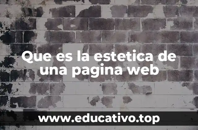 Que es la estetica de una pagina web