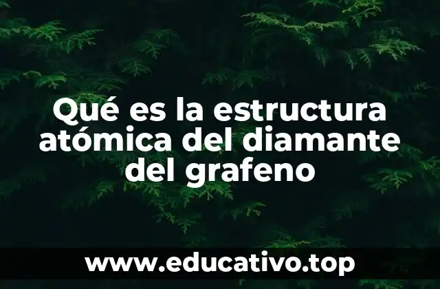 Qué es la estructura atómica del diamante del grafeno