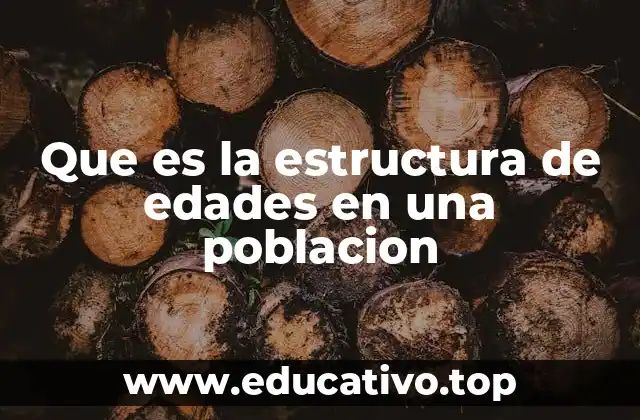 Que es la estructura de edades en una poblacion