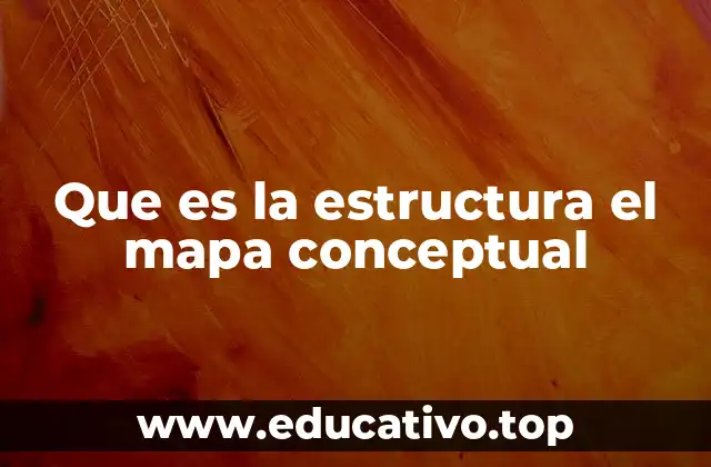 Que es la estructura el mapa conceptual