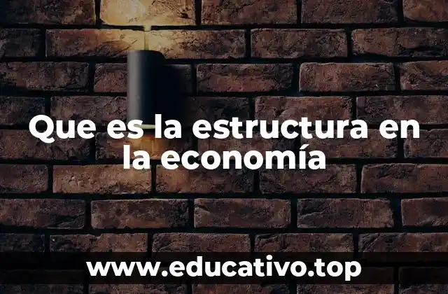 Que es la estructura en la economía