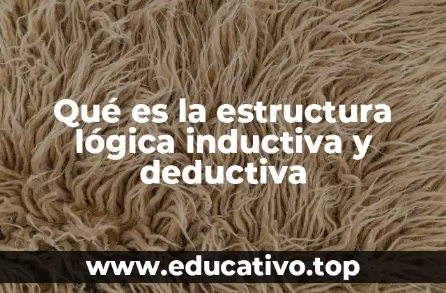 Qué es la estructura lógica inductiva y deductiva