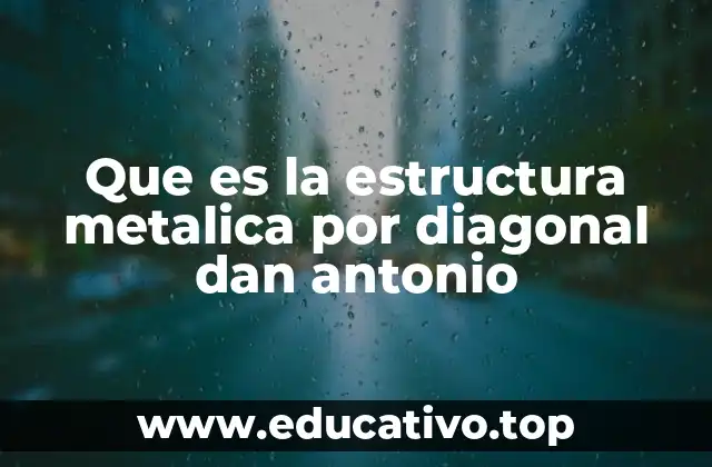 Que es la estructura metalica por diagonal dan antonio