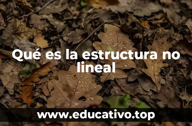 Qué es la estructura no lineal