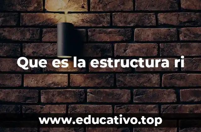 Que es la estructura ri