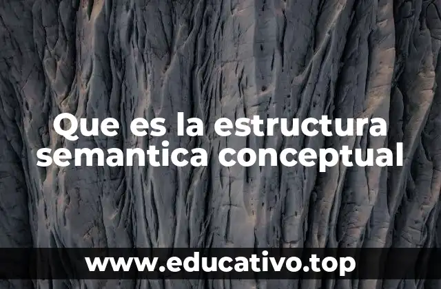 Que es la estructura semantica conceptual