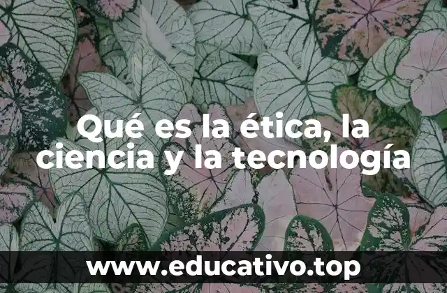 Qué es la ética, la ciencia y la tecnología