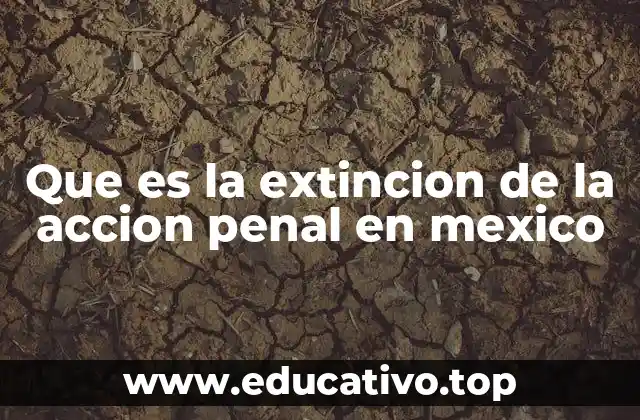 Que es la extincion de la accion penal en mexico