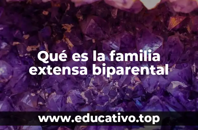 Qué es la familia extensa biparental