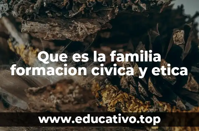 Que es la familia formacion civica y etica