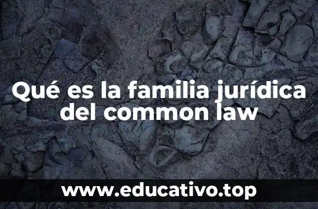 Qué es la familia jurídica del common law