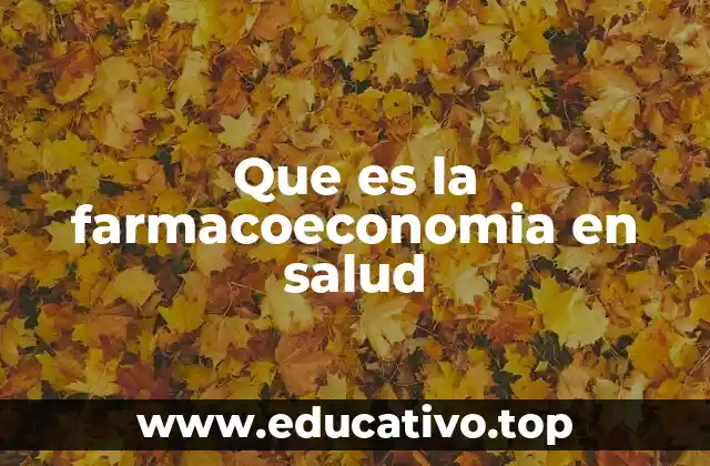 Que es la farmacoeconomia en salud