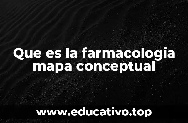 Que es la farmacologia mapa conceptual