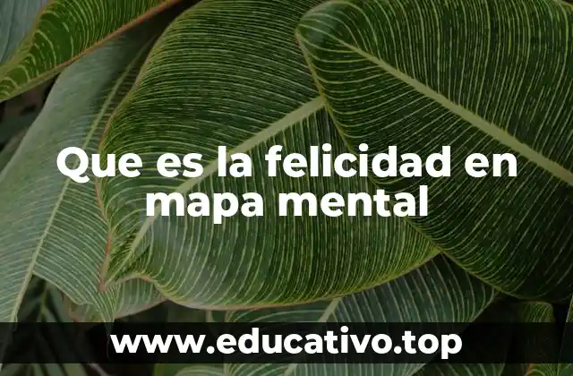 Que es la felicidad en mapa mental