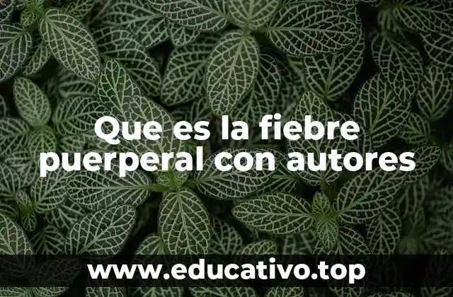 Que es la fiebre puerperal con autores
