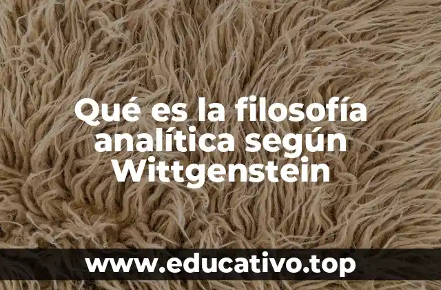 Qué es la filosofía analítica según Wittgenstein