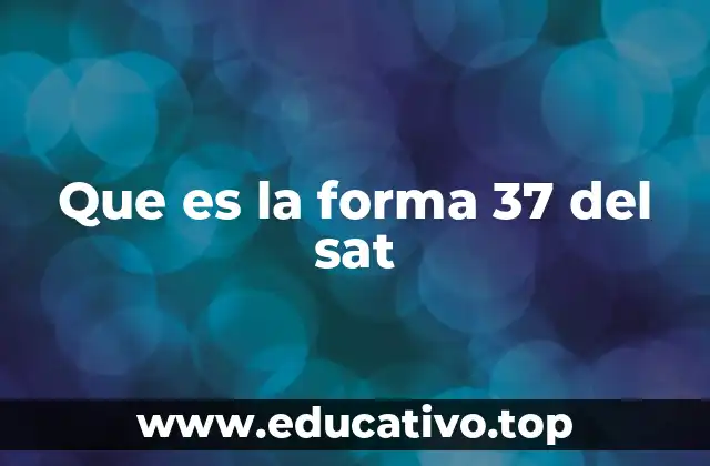 Que es la forma 37 del sat