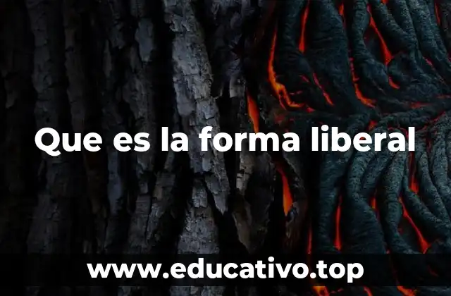 Que es la forma liberal