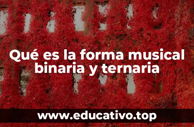 Qué es la forma musical binaria y ternaria