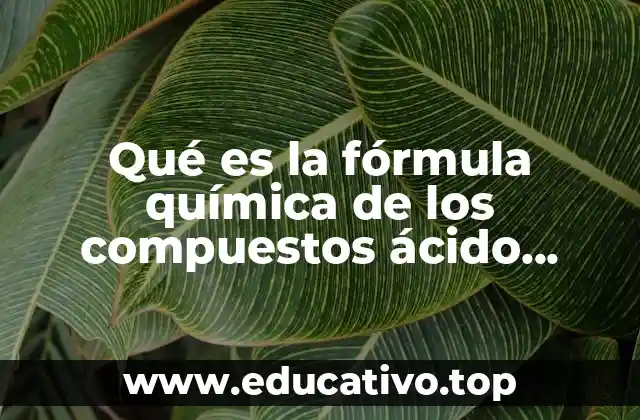 Qué es la fórmula química de los compuestos ácido sulfúrico