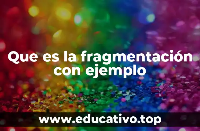 Que es la fragmentación con ejemplo