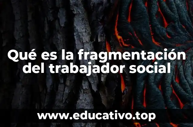 Qué es la fragmentación del trabajador social