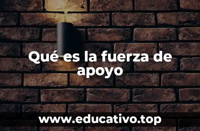 Qué es la fuerza de apoyo