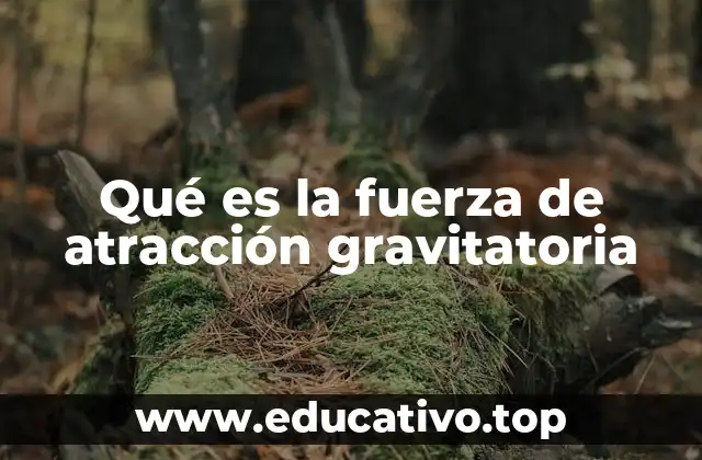 Qué es la fuerza de atracción gravitatoria