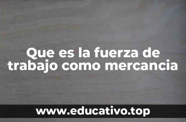 La fuerza de trabajo como mercancía en la economía global