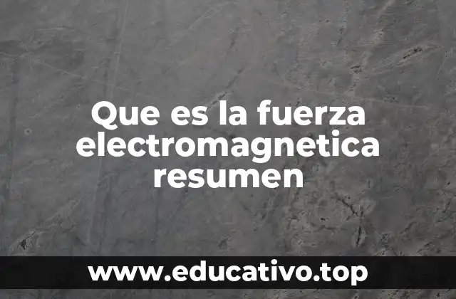 La fuerza electromagnética en la estructura del universo