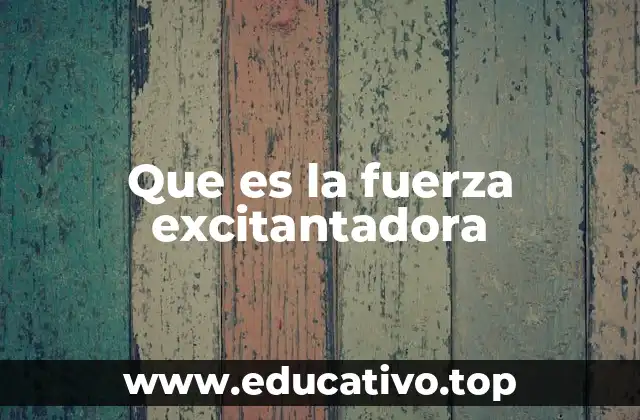 Que es la fuerza excitantadora