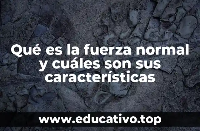 Qué es la fuerza normal y cuáles son sus características
