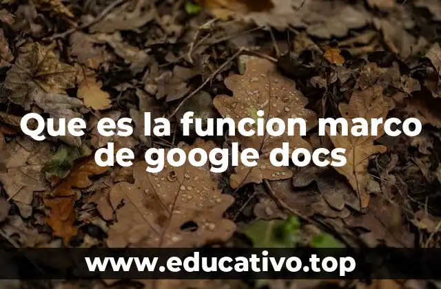 Cómo la función marco mejora la interactividad en los documentos