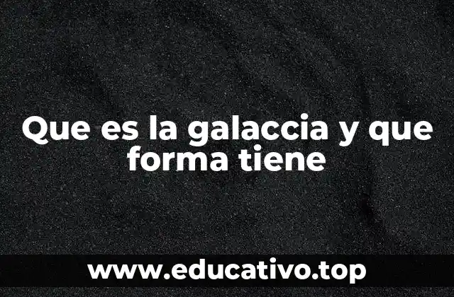 Que es la galaccia y que forma tiene