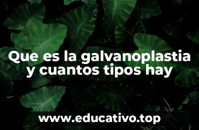 Que es la galvanoplastia y cuantos tipos hay