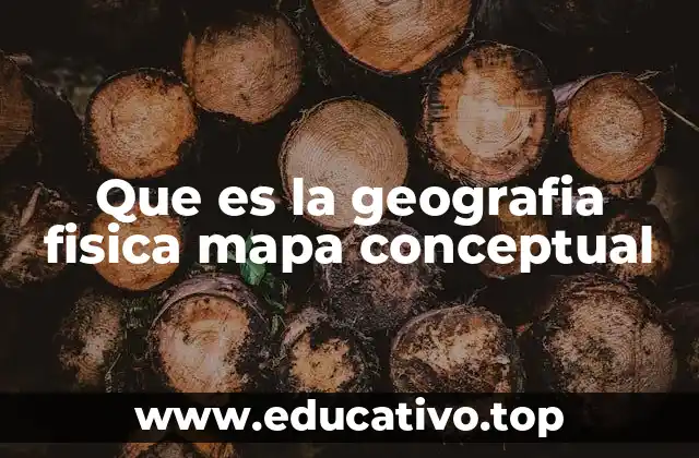 Que es la geografia fisica mapa conceptual