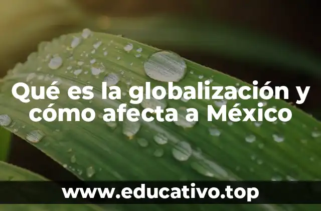 Qué es la globalización y cómo afecta a México