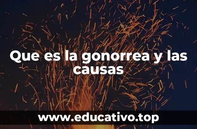 Que es la gonorrea y las causas