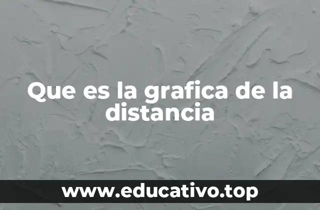 Que es la grafica de la distancia