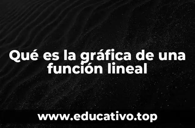 Cómo se forma una representación gráfica lineal