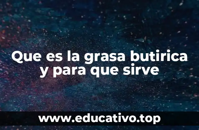 Que es la grasa butirica y para que sirve